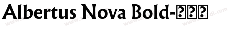 Albertus Nova Bold字体转换